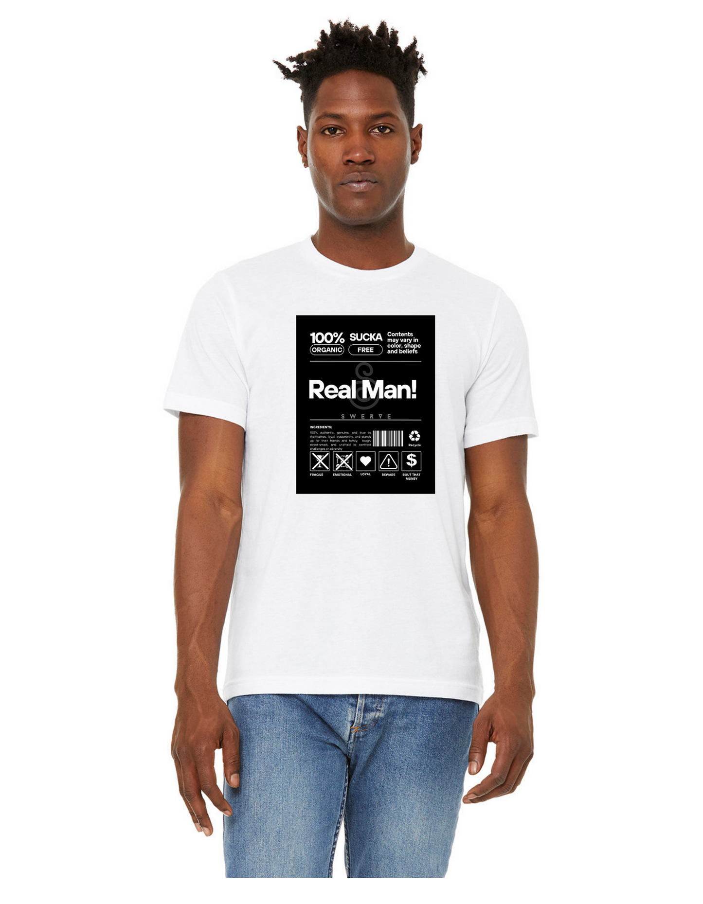 Authentic Gentlemen: The 100% Real Man T-Shirt
