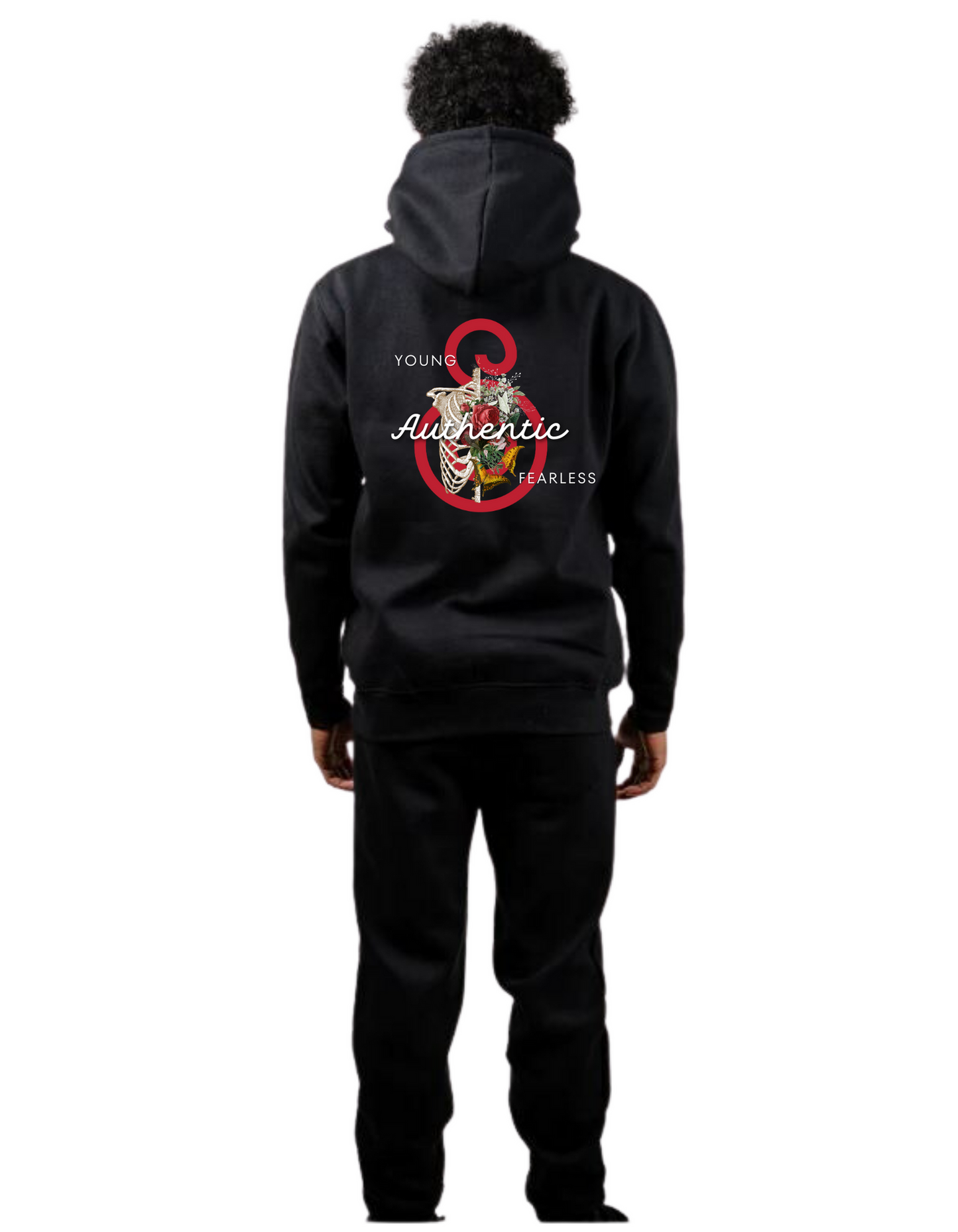 Unapologetically Bold Young Authentic and Fearless Hoodie and Pants Set
